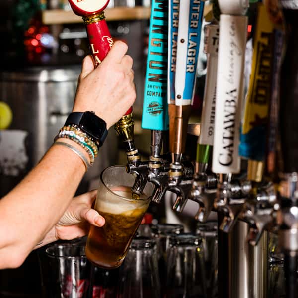 pouring on tap