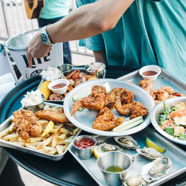 Food spread Being Served