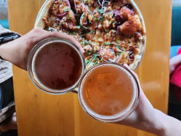 pizza and beer