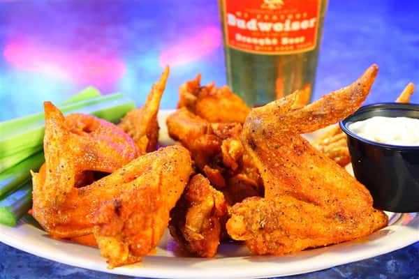 Chicken wings on a plate