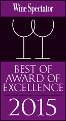 wine spectator award of excellence 2015