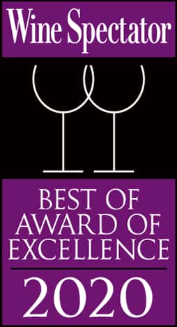 wine spectator award of excellence 2020