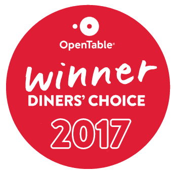 Opentable Diner's Choice Award 2017
