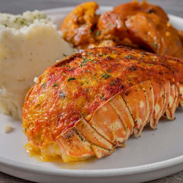 Lobster Tail Stuffed with Crabmeat