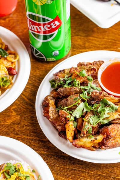 Masala Smashed Potatoes