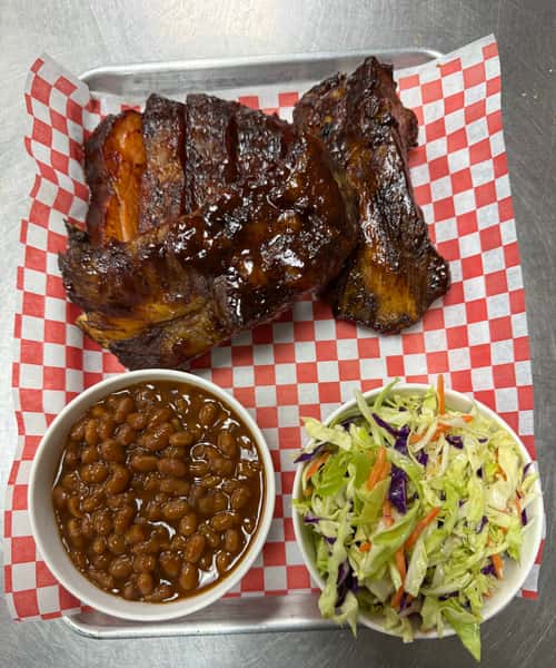 Baby Back Rib Dinner Plate (8 Ribs)