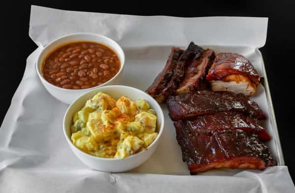 Three Meat Dinner Plate