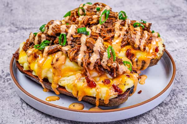 BBQ Braised Brisket Twice Baked Potato