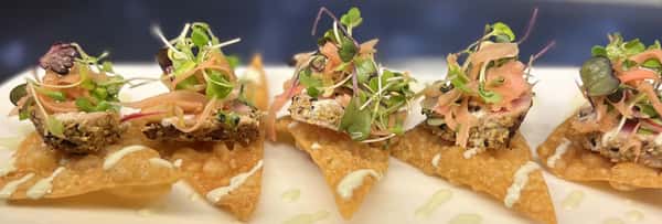 Ahi Won Tons