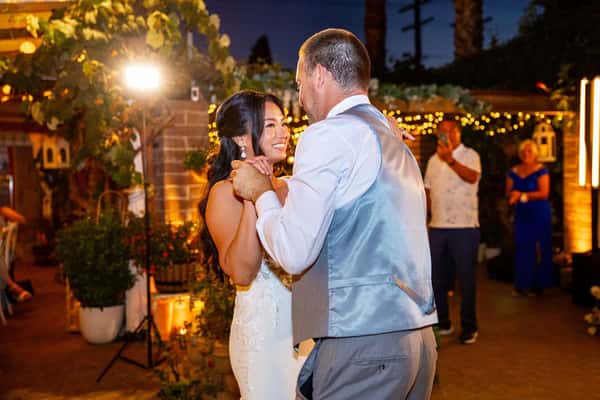 Bride and Groom Dancing; photo credit: Karen D Photography