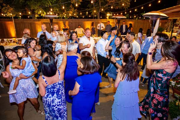 Wedding Reception Dancing outside; photo credit: Karen D Photography