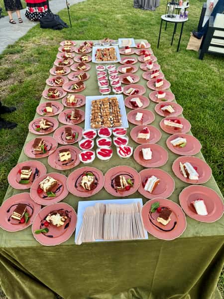 Dessert table at the El Presidente dinner for Fiesta
