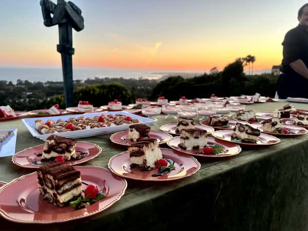 Tiramisu ready for the El Presidente dinner for Fiesta
