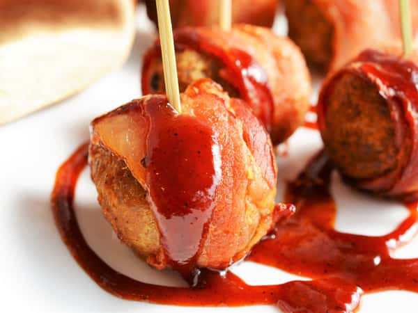 meatball wrapped in bacon