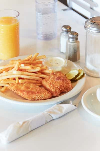 fried chicken & fries