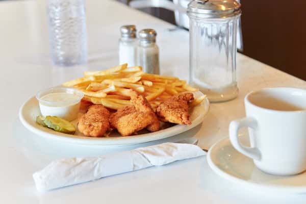 fried chicken & fries