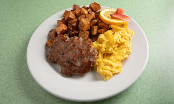 2 Eggs, Meat, 1 Side