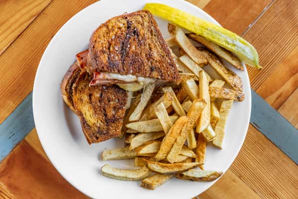 Grilled Ham and Swiss on Rye