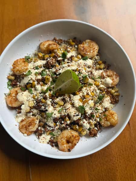 Street Corn Shrimp Bowl