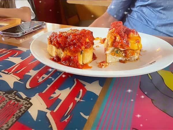 bread with sauce
