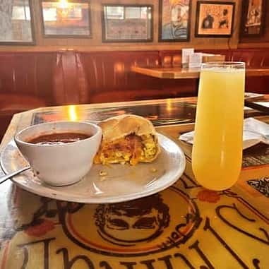 calzone and juice drink