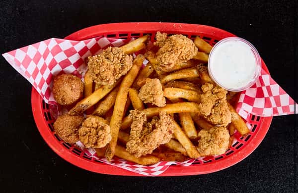 Fried Alligator (7) Basket