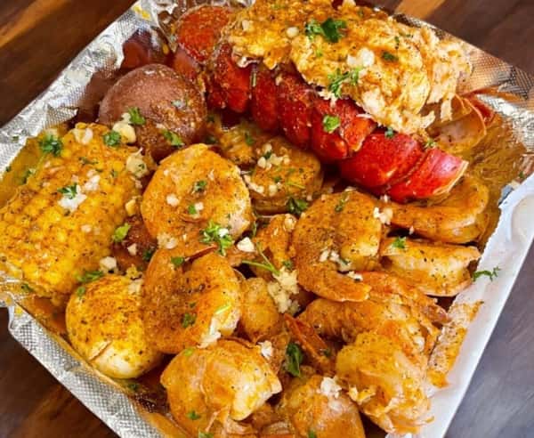 Lobster Tail and Shrimp Boil