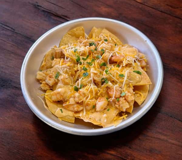 Cajun shrimp nachos