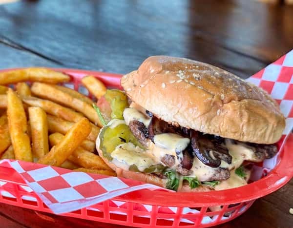 Cajun Queso Smash Burger