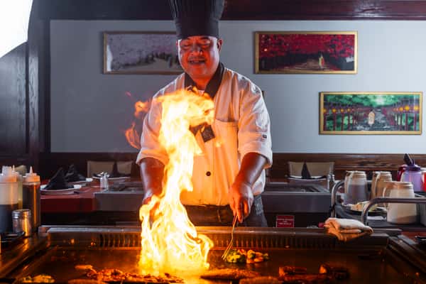 Miyabi Interior Photo with chef cooking