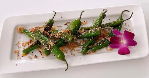 Grilled Shishito Peppers