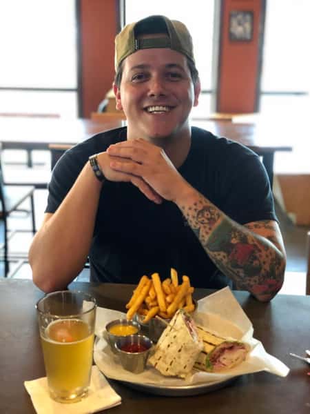 Wraps and beer