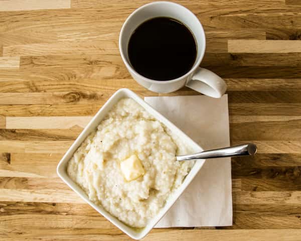 grits and coffee