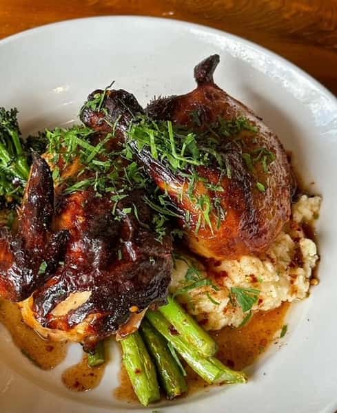 - Roasted Half Chicken