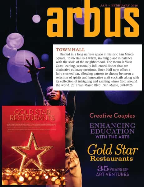 Arbus Restaurant magazine Gold Star Restaurant edition featuring Town Hall