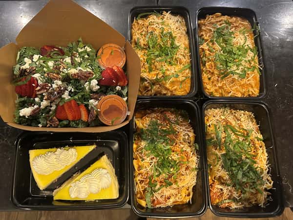 - Pasta Party (serves 4+)