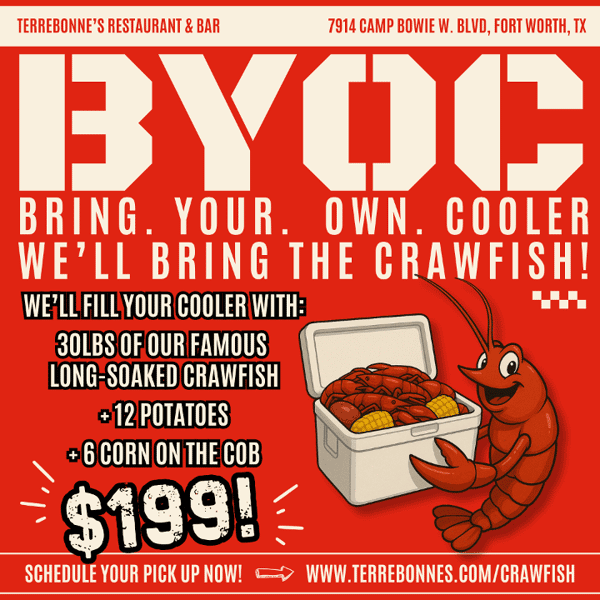 B.Y.O.C. Bring Your Own Cooler Special!