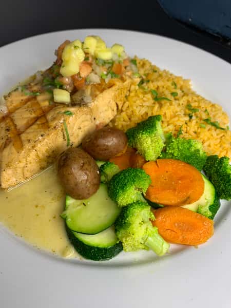 salmon mango