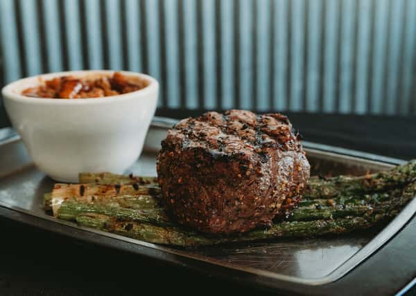 steak & asparagus