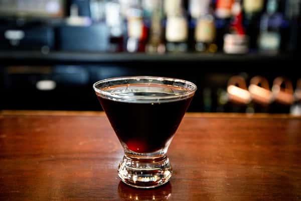 Jims Barrel Aged Black Manhattan