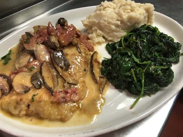 Hake Marsala Dinner