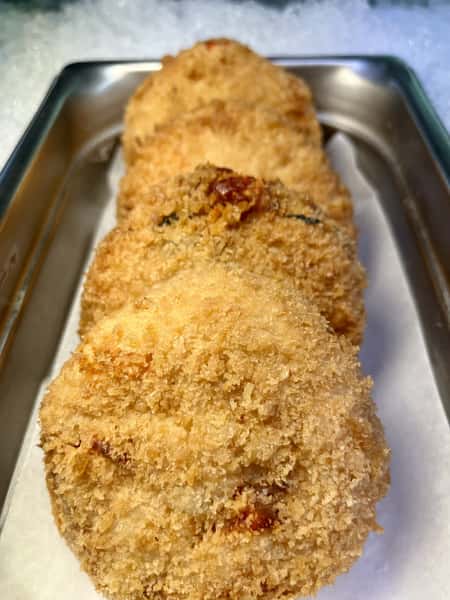 lobster risotto cakes - bake and serve