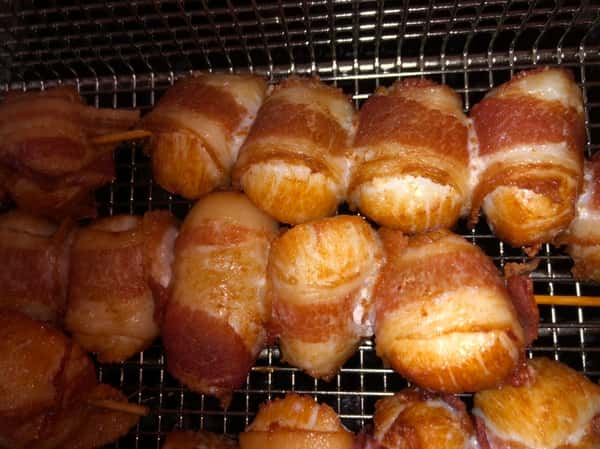 Scallop n Bacon Skewer