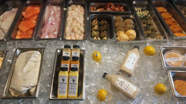 seafood market fresh marinades, fish