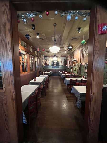view of semi-private event space at Turner's Seafood Melrose