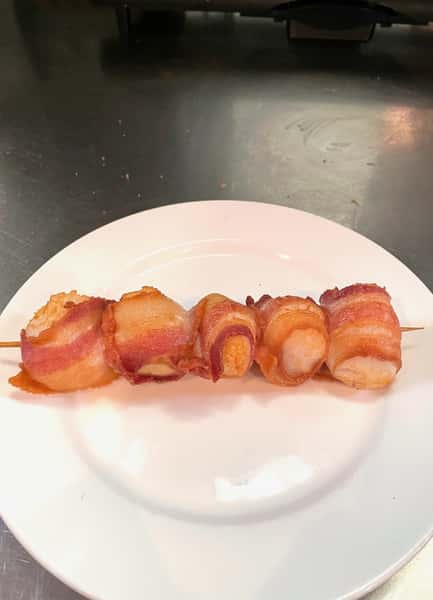 Scallop n Bacon Skewer Mkt