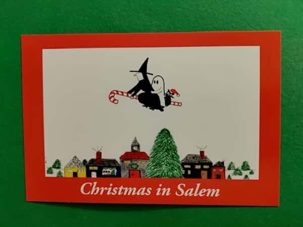 Witch City Christmas Postcard 10 pack