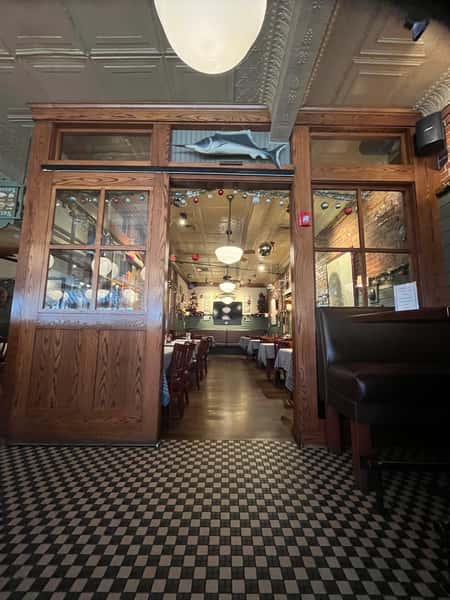 entrance to additional semi-private dining space at Turner's Seafood Melrose