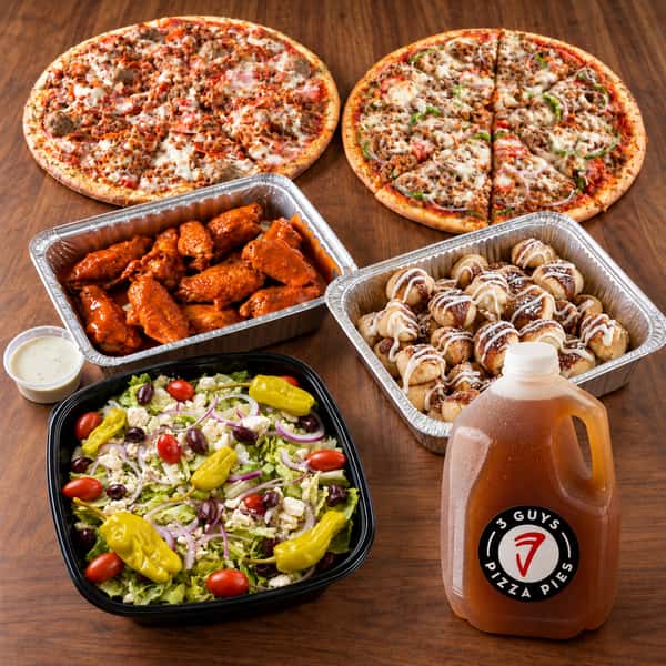 Three Guys Pizza & Wings Bundle