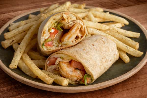 Cilantro Lime Shrimp Wrap
